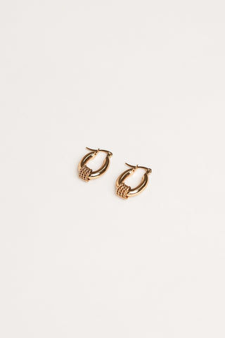 Ohrringe oval Gold klein – Lucille