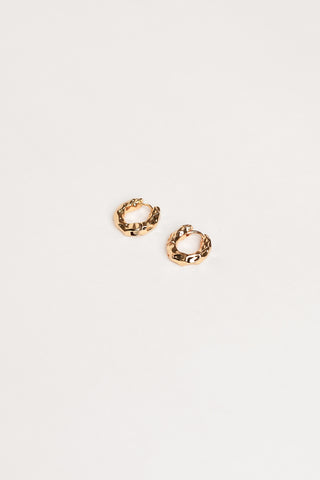 Ohrringe Gold Struktur - Louise