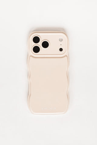Phone case iPhone wavy beige - Kaya