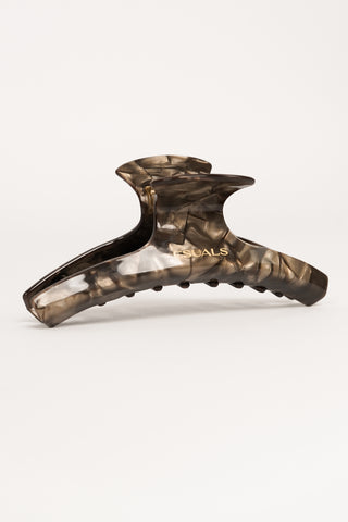 Hair clip large brown marble - Loua