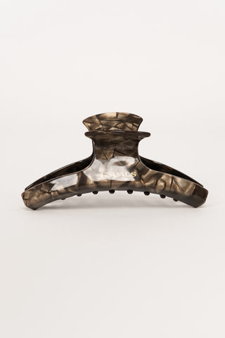 Hair clip large brown marble - Loua