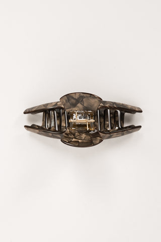 Hair clip large brown marble - Loua