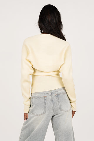 Strapless top with bolero yellow - Avani