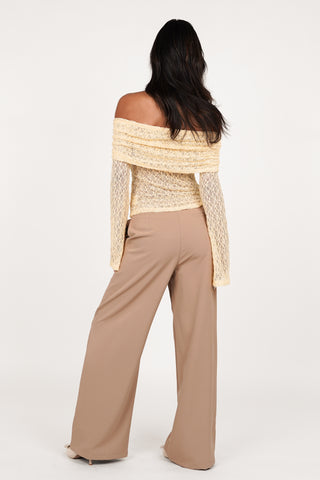 Women's camel trousers - Jelina