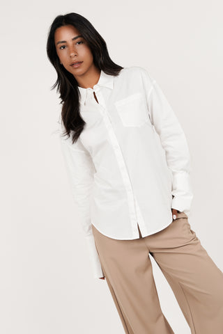 Fitted blouse women white - Cylene