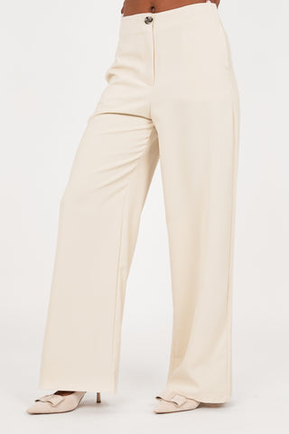 Ladies' light yellow trousers - Jelina