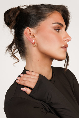 Ohrpiercing Mond Gold groß - Vivi