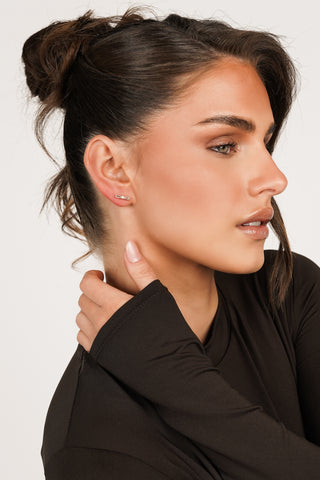 Rectangular Ear Piercing Gold - Trixy