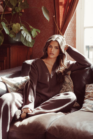 Two piece set loungewear bruin - Jessy
