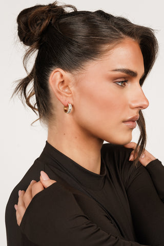 Diamond Gold Earrings - Caitlyn