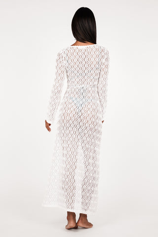 Strand maxi jurk wit - Alaya