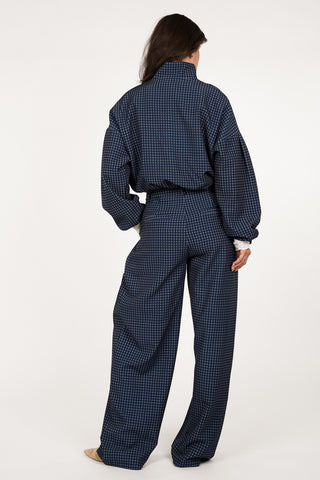 Pantalon ballon fit met print blauw - Nelly