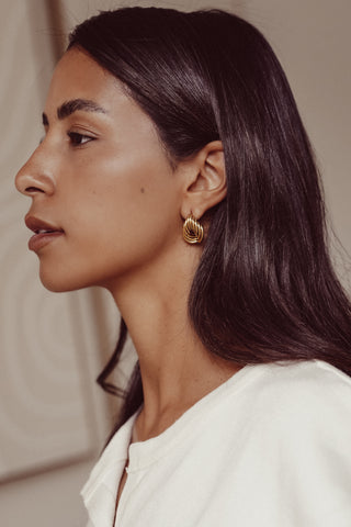 Ohrringe Gold Statement - Lavina