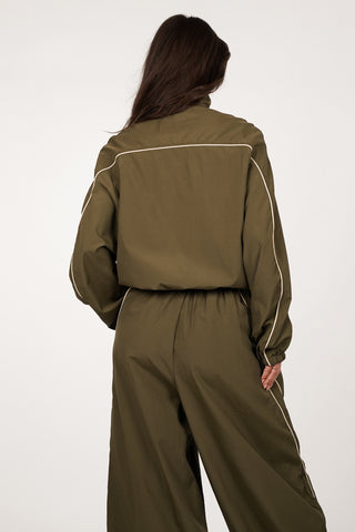 Track jacket khaki groen - Olivia