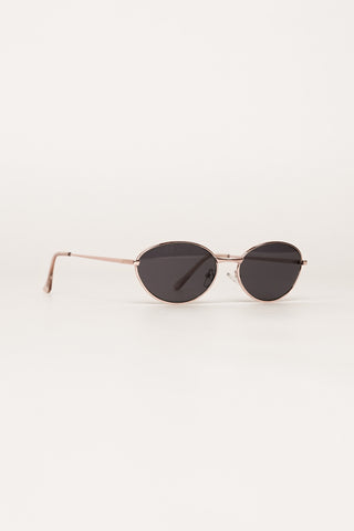 Oval slim green sunglasses - Yara