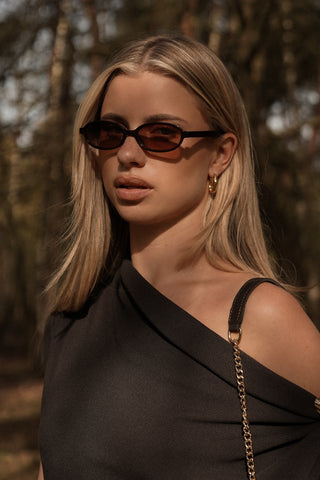 Narrow sunglasses burgundy - Logan