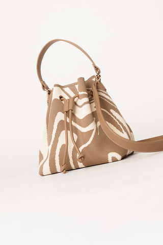 Handbag marble beige/ecru - Cilia