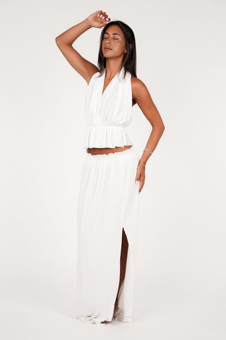 Open back top halter wit - Rowan