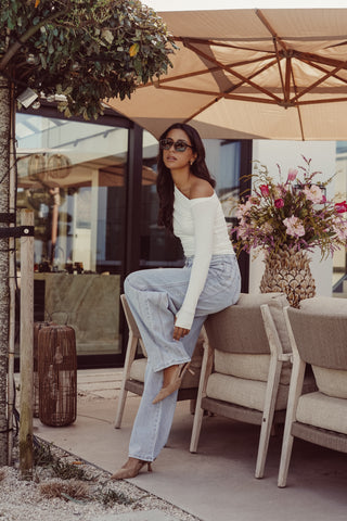 Balloon fit jeans light blue - Elenor