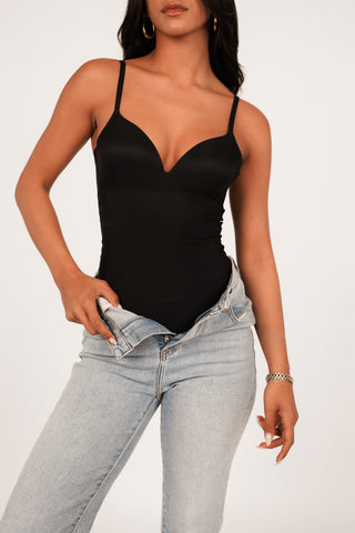 Shapewear bodysuit black - Nomi