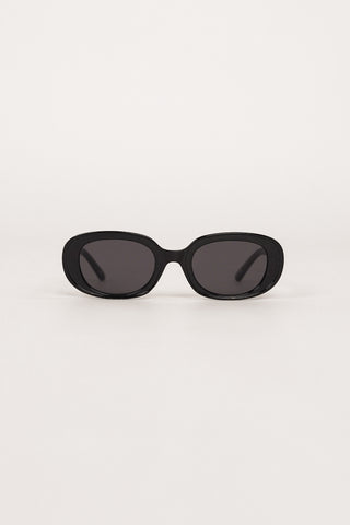 Oval Sunglasses Black - Jane