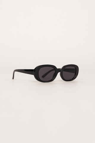 Oval Sunglasses Black - Jane