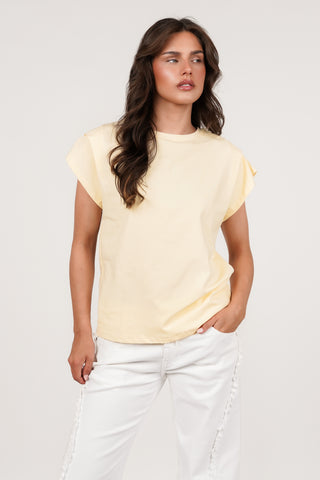 Dames t-shirt geel - Livy