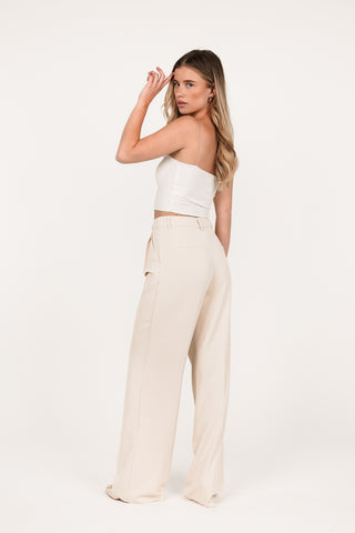 Women's beige trousers - Laure