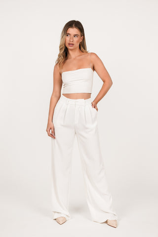 Women's trousers white - Laure