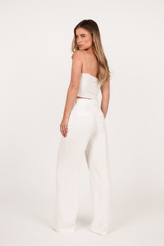 Women's trousers white - Laure