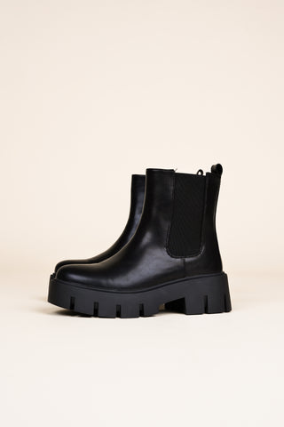 Chelsea boots with platform sole black - Noa