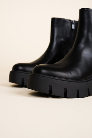 Chelsea boots with platform sole black - Noa