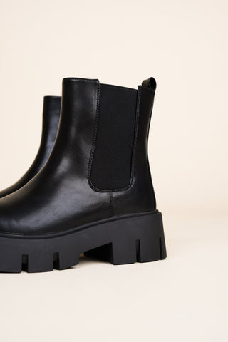Chelsea boots with platform sole black - Noa