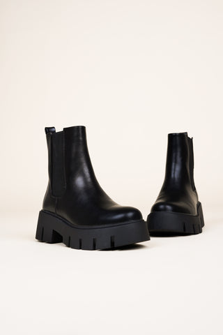 Chelsea boots with platform sole black - Noa