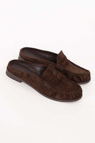 Instappers suede choco bruin - Billie