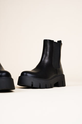 Chelsea boots with platform sole black - Noa