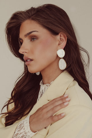 Earrings mother-of-pearl/gold - Kelly