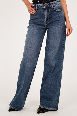 Tall straight leg jeans blauw - Kelly