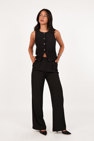 Women's trousers black - Laure