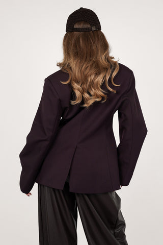 Oversized blazer twist paars - Drew