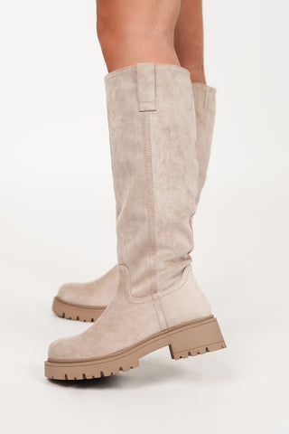 High boots suede brown - Gloria