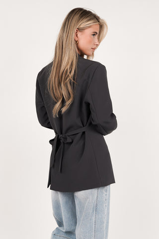 Taillierter Blazer Grau - Moon
