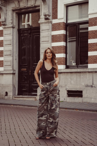 Tall camouflage jeans wide fit -  Melody