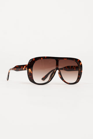Oversized tortoise shell sunglasses - Jip