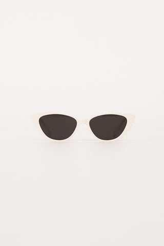 Cat-Eye-Sonnenbrille weiß - Millie