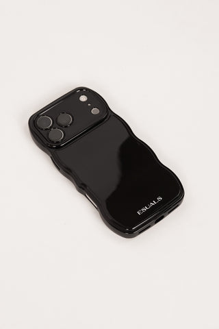 Handyhülle iPhone Wavy Schwarz - Kaya