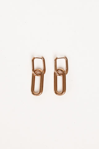 Oorbellen met hanger goud - Kendra