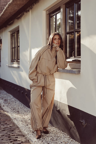 Track jacket camel - Olivia