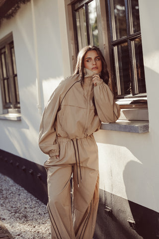 Track jacket camel - Olivia