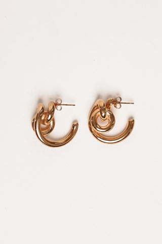 Twist oorbellen goud - Avalon